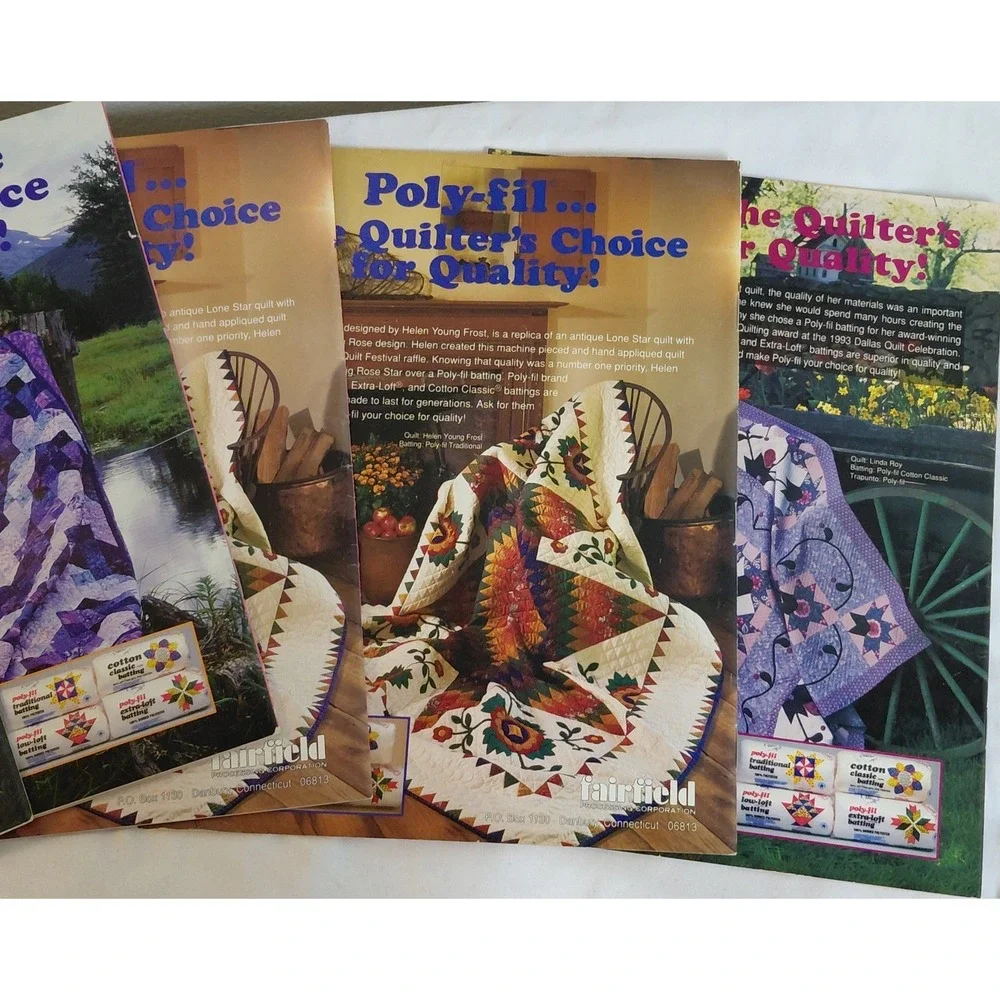 Lot of 5 Vintage Quilt Magazines Quiltmaker & Quilter's Newsletter 1994 Patterns